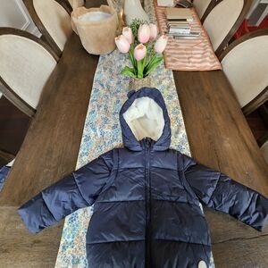 Navy Blue Kids Puffer Jacket